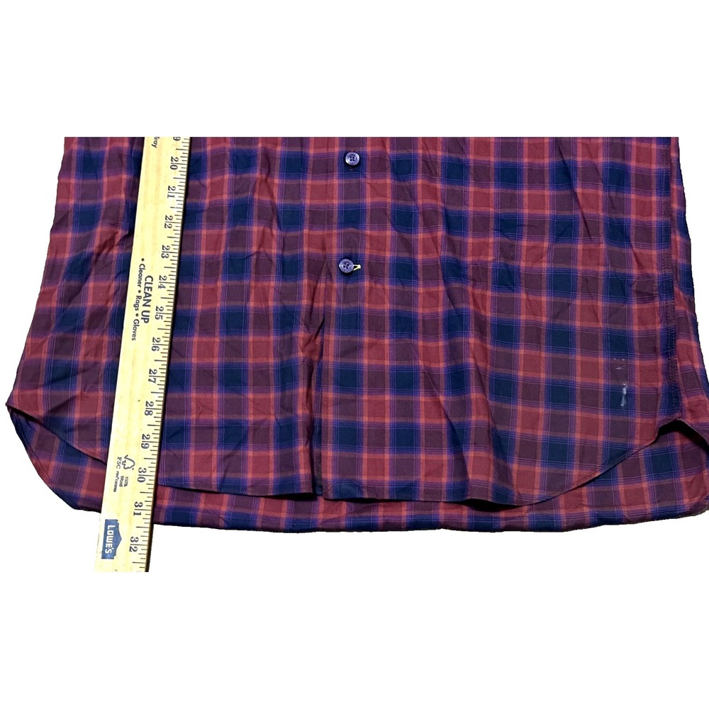 Robert Talbott Classic Button Up Shirt Mens Size M Multicolor Plaid‎ Long Sleeve - Picture 11 of 15